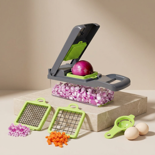 Premium Multi-Function Vegetable & Egg Cutter – Fast Dicing Blade Set