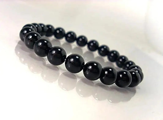 Adjustable Black Bead Bracelet – Minimalist Unisex Accessory