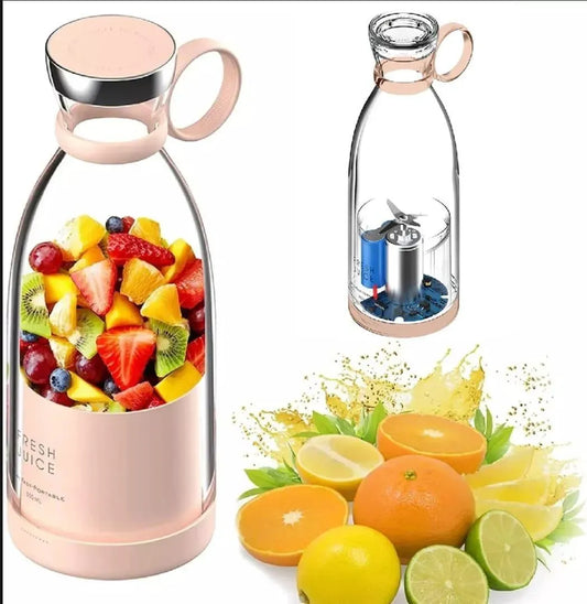 Portable Rechargeable Electric Juicer Bottle 420ml – Fresh Juice Anywhere