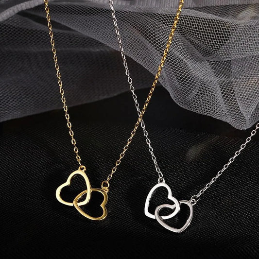 Golden Heart Necklace for Girls – Lightweight Daily Wear Jewelry