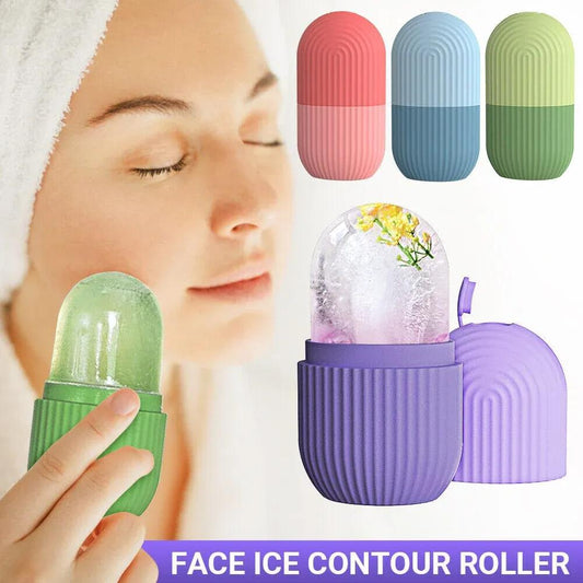 Silicone Ice Contour Roller – Cooling Facial Massage for Glowing Skin